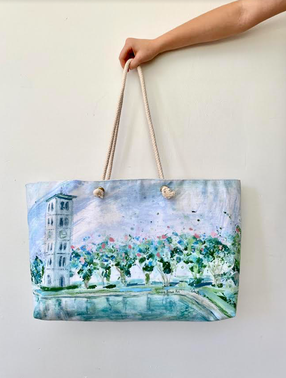 Go Green - Hand-painted Tote bag