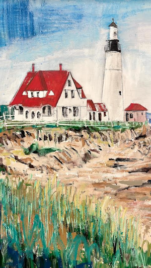 Peaceful Portland Headlight | 30" x 40"