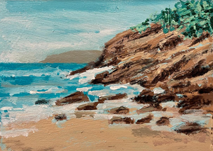 Sand Beach Is Calling Me | 5" x 7"